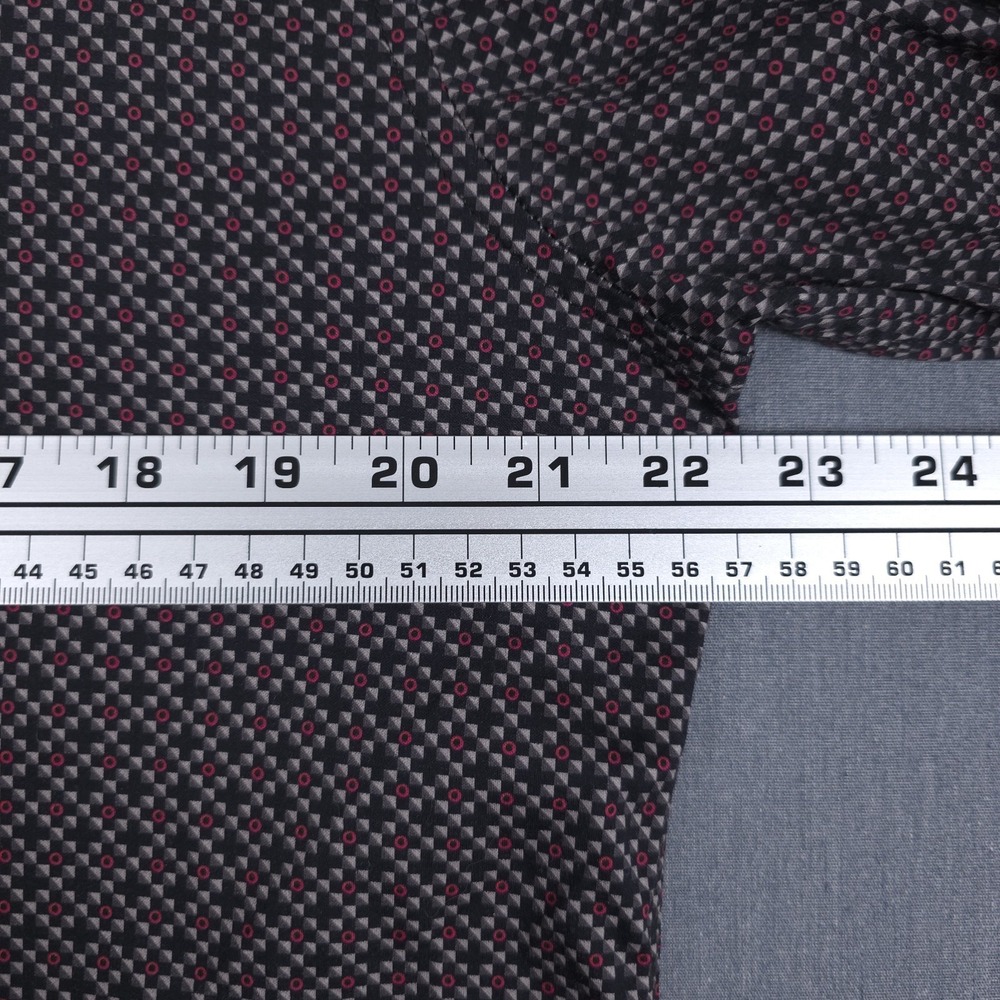 Buttercloth Shirt Mens XL Geometric Long Sleeve Button Up Flip Cuff - Picture 8 of 11